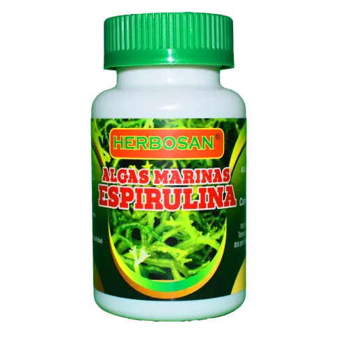 Algas marinas espirulina cápsulas Herbosan