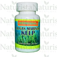 Algas marinas kelp cápsulas