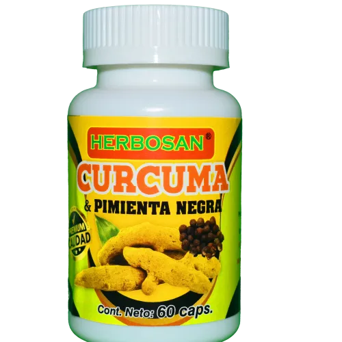 Curcuma y pimienta negra cápsulas Herbosan